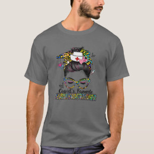 Cupid's Favorite Nurse Practitioner Messy Bun Vale T-Shirt