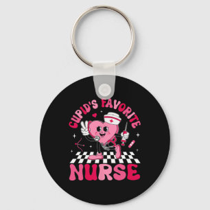 Cupids Favorite Nurse Valentine Candy Heart Nurse Key Ring