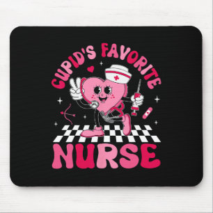 Cupids Favorite Nurse Valentine Candy Heart Nurse Mouse Pad