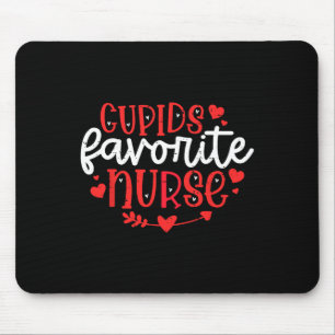 Cupid's Favorite Nurse Valentines Day Valentine Er Mouse Pad