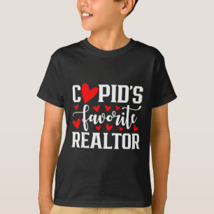 Cupid's Favorite Realtor Cute Heart Valentine's Da T-Shirt