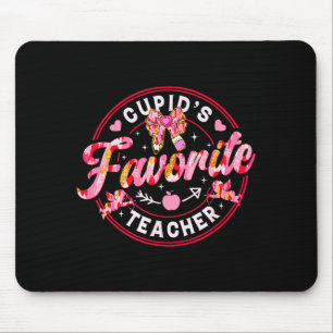 Cupids Favorite Teacher Cute Valentines Day Coquet Mouse Pad