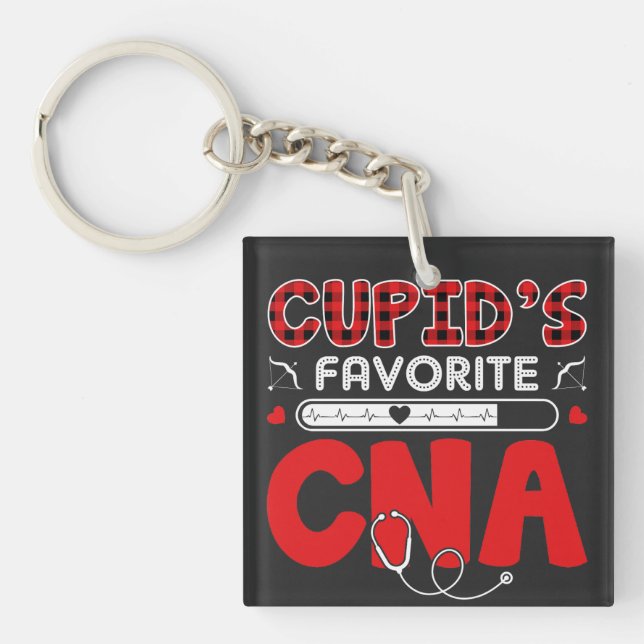Cupid's Favourite CNA: Nursing Heroes Appreciation Key Ring (Front)
