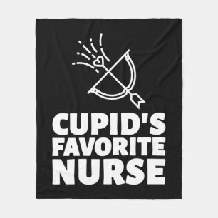 Cupid's Favourite Nurse    Fleece Blanket