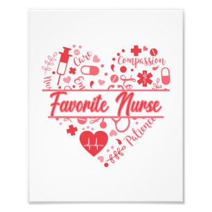 Cupids Favourite Nurse Photo Print