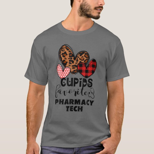 Cupid's Favourite Pharmacy Tech - Pharmacy Tech Va T-Shirt (Front)