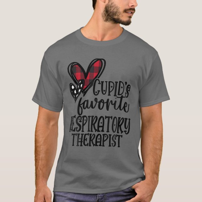 Cupid's Favourite Respiratory Therapist - RT Valen T-Shirt (Front)
