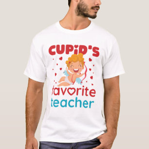 Cupid's Favourite Teacher Cute Valentine's Day T-Shirt