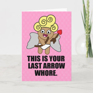 Cupid's Last arrow Holiday Card