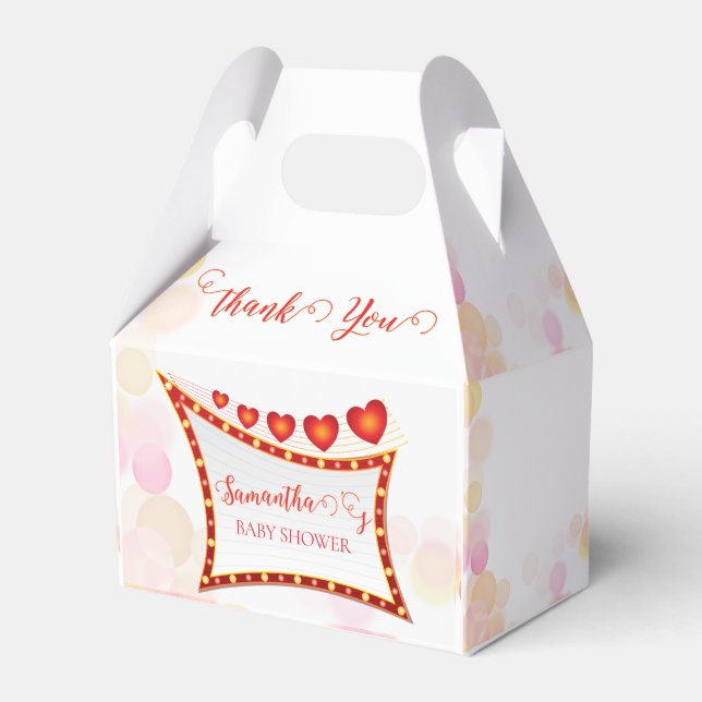 Cupid's Little Secret Sweetheart Baby Shower Favour Box (Front Side)