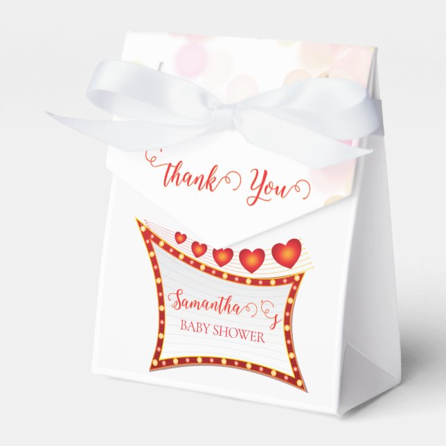 Cupid's Little Secret Valentine Baby Shower Favour Box (Front Side)