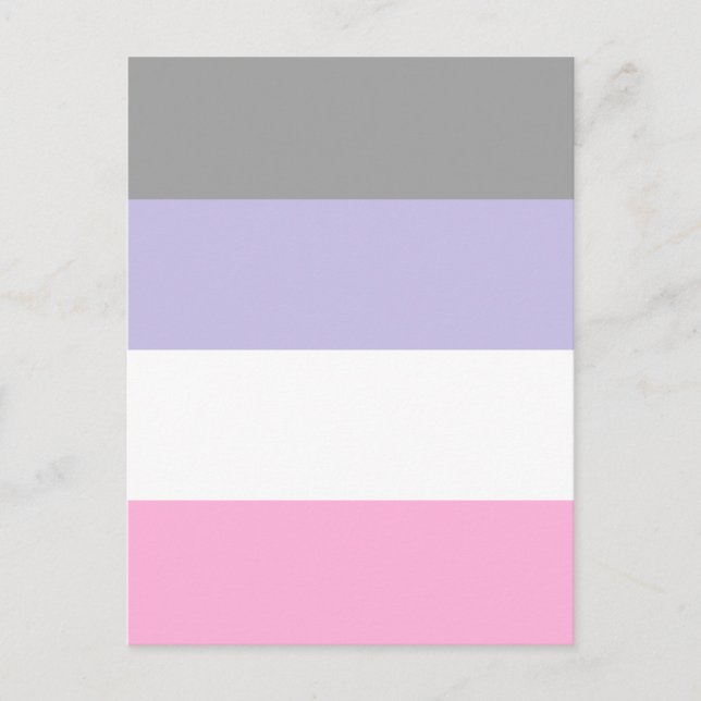Cupioromantic Pride Flag Postcard (Front)
