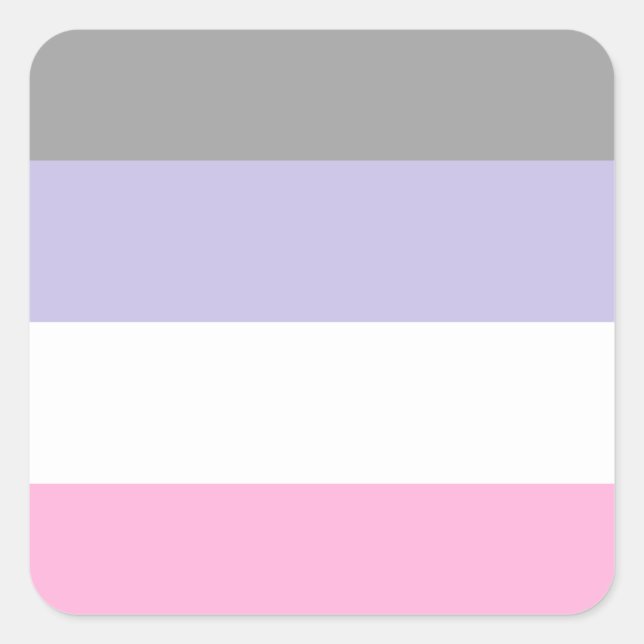 Cupioromantic Pride Flag Square Sticker (Front)