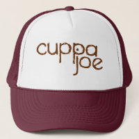 cuppa joe logo in brown -