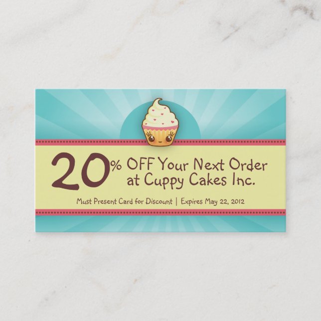 CuppyCake Coupon Card (Front)