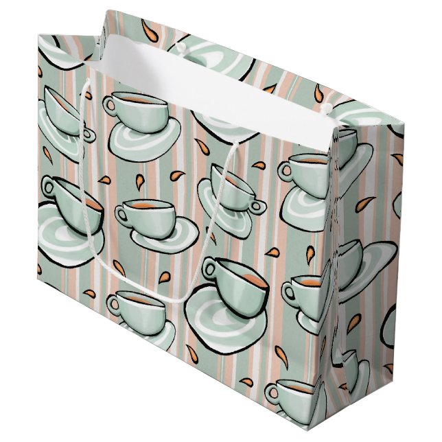 Cups Medley green Gift Bag (Front Angled)