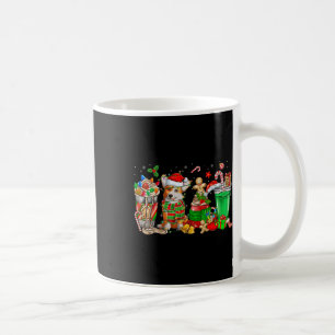 Cups Of Iced Coffee & Corgi Dog Christmas Ligh