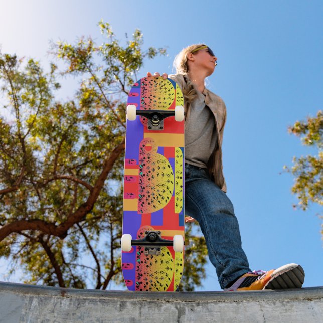 Cups + Primary Colours Skateboard (Outdoor 1)
