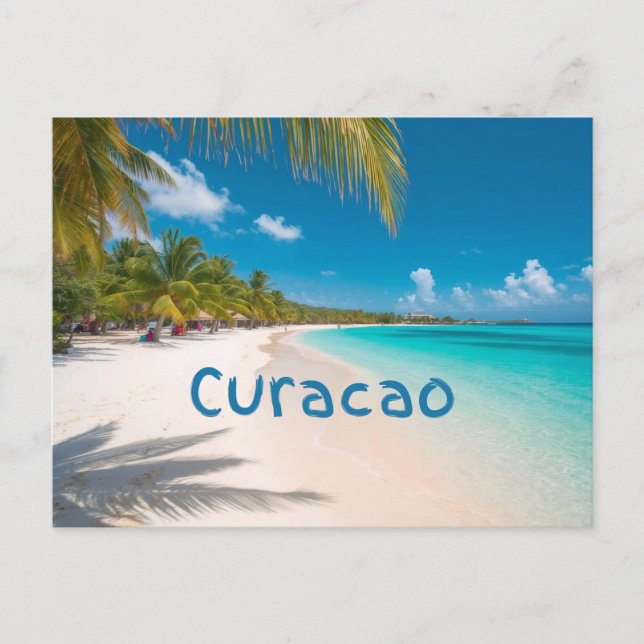 Curacao beach dreaming postcard (Front)