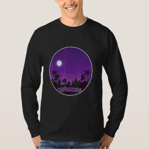 Curacao By Night With Palms T-Shirt