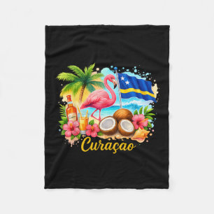 Curacao Caribbean Islands Travel Girls Trip Vacati Fleece Blanket