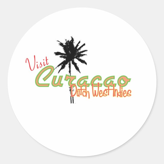 Curacao Classic Round Sticker (Front)