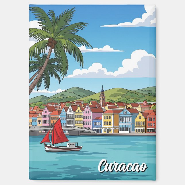 Curacao Dutch Caribbean Magnet (Front)