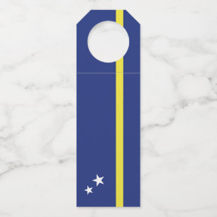 Curaçao flag bottle tag