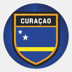 Curaçao Flag Classic Round Sticker