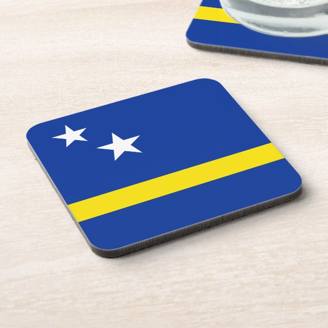 Curacao Flag  Coaster (Left Side)
