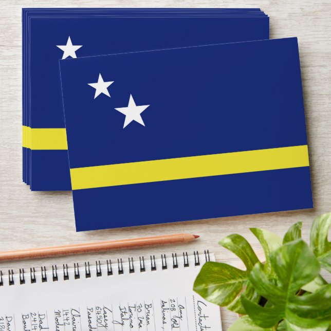 Curaçao flag envelope (Stacked)