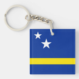 Curacao Flag  Key Ring