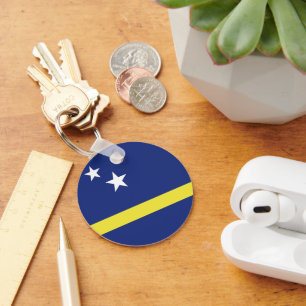 Curaçao flag key ring
