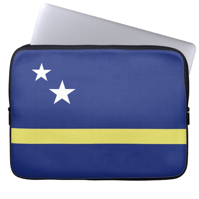 Curaçao flag laptop sleeve (Front)