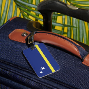 Curaçao flag luggage tag
