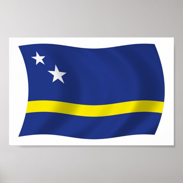 Curacao Flag Poster Print (Front)