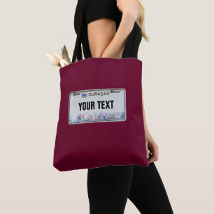 Curaçao License Plate (customisable) Tote Bag