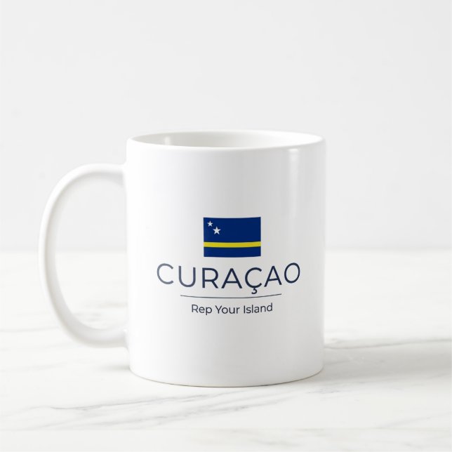 Curaçao Minimalist | Everyday Pride Coffee Mug (Left)