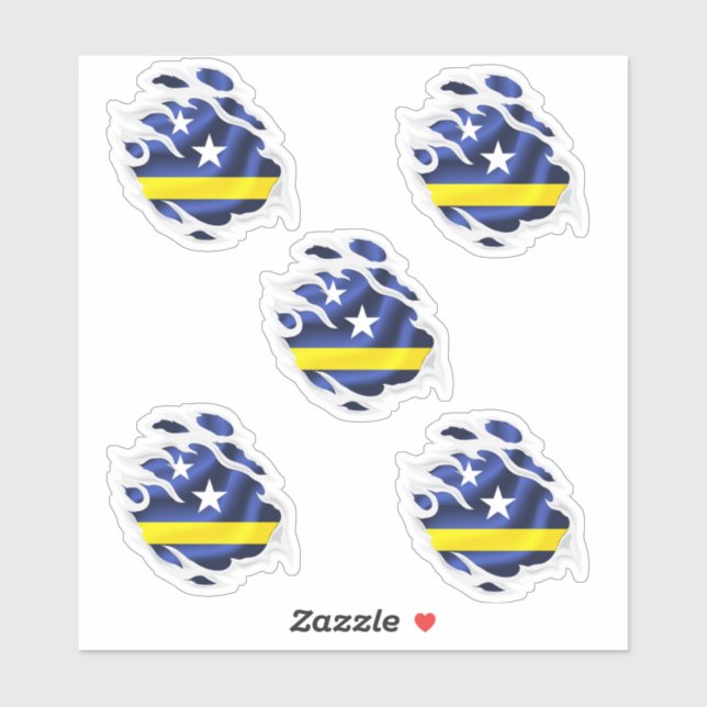 Curaçao Ripped flag (Sheet)