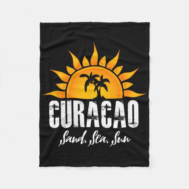 Curacao! Sand  Fleece Blanket (Front)