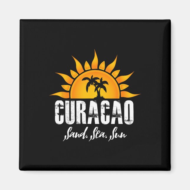Curacao! Sand  Magnet (Front)
