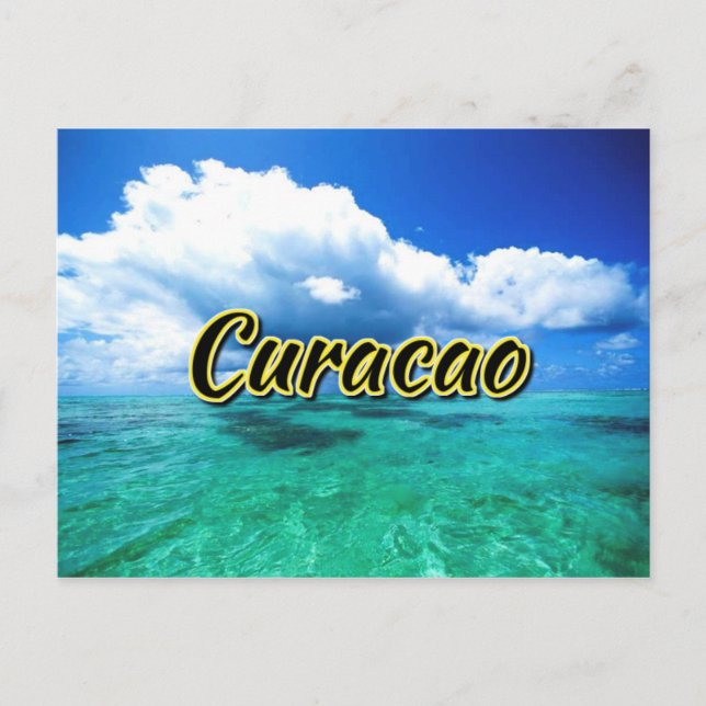 Curacao sea sky postcard (Front)