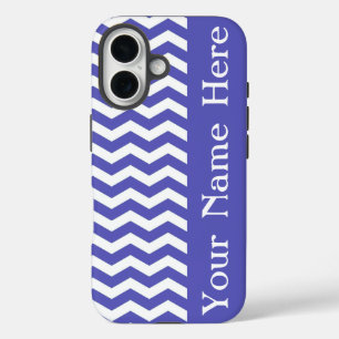 Curacao Shores Wave Chevron with name iPhone 16 Case