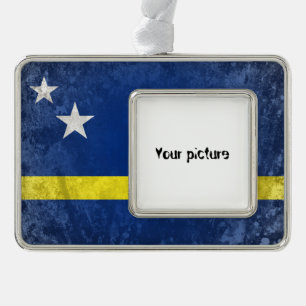 Curacao Silver Plated Framed Ornament