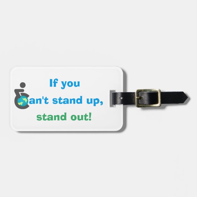 Curb Free Quote Luggage Tag (Front Horizontal)