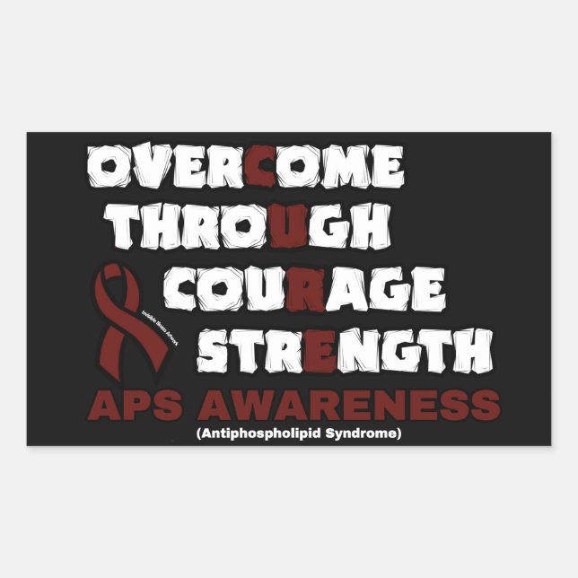 CURE...APS RECTANGULAR STICKER (Front)