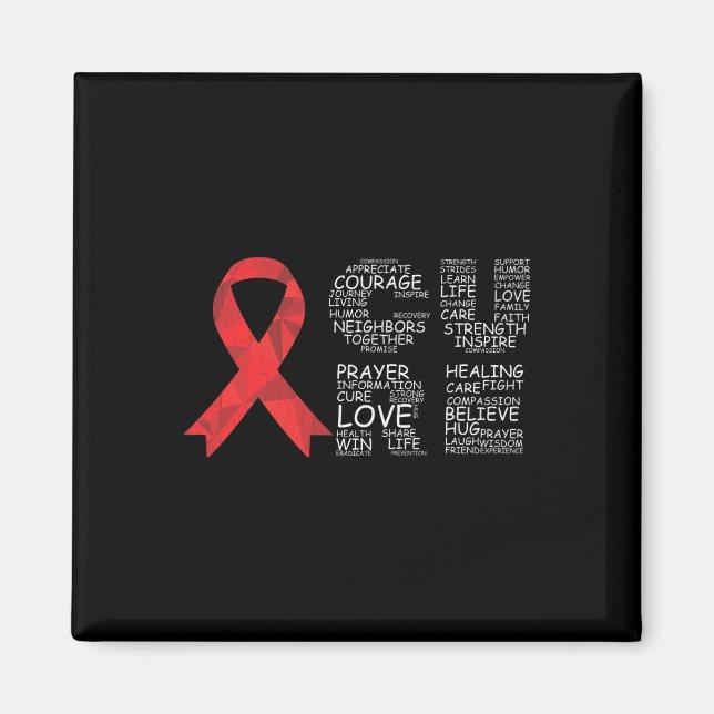 Cure Brain Aneurysm Awareness Surgery Support Grap Magnet (Front)