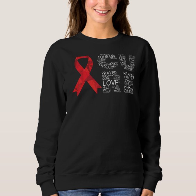 Cure Brain Aneurysm Awareness Surgery Support Grap Sweatshirt (Front)