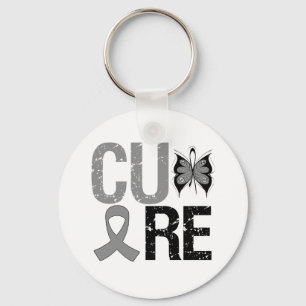 Cure Brain Cancer Key Ring