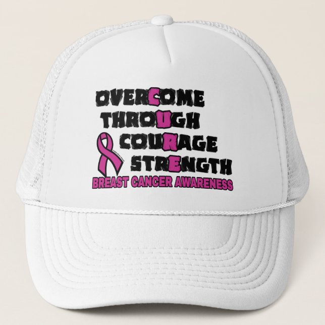 CURE...Breast Cancer Trucker Hat (Front)